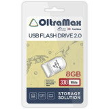 USB Flash накопитель 8Gb OltraMax 330 White (OM-8GB-330-White)