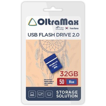 USB Flash накопитель 32Gb OltraMax 50 Blue - OM-32GB-50-Blue