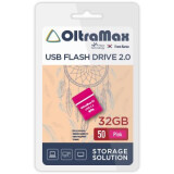 USB Flash накопитель 32Gb OltraMax 50 Pink (OM-32GB-50-Pink)