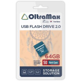 USB Flash накопитель 64Gb OltraMax 50 Dark Cyan (OM-64GB-50-Dark Cyan)