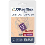 USB Flash накопитель 64Gb OltraMax 50 Dark Violet (OM-64GB-50-Dark Violet)