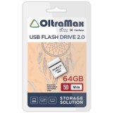 USB Flash накопитель 64Gb OltraMax 50 White (OM-64GB-50-White)