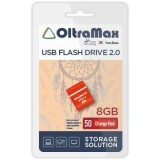 USB Flash накопитель 8Gb OltraMax 50 Orange/Red (OM-8GB-50-Orange Red)