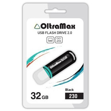 USB Flash накопитель 32Gb OltraMax 230 Black - OM-32GB-230-Black