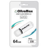 USB Flash накопитель 64Gb OltraMax 230 White (OM-64GB-230-White)