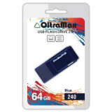 USB Flash накопитель 64Gb OltraMax 240 Blue (OM-64GB-240-Blue)