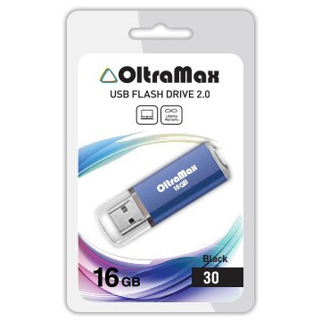 USB Flash накопитель 16Gb OltraMax 30 Blue - OM016GB30-Bl