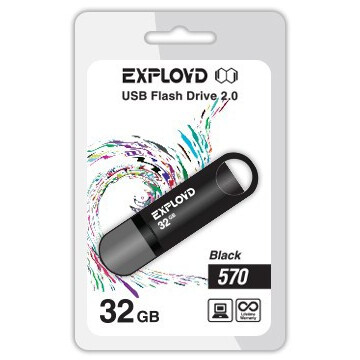 USB Flash накопитель 32Gb Exployd 570 Black - EX-32GB-570-Black