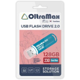 USB Flash накопитель 128Gb OltraMax 230 Steel Blue (OM-128GB-230-Steel Blue)