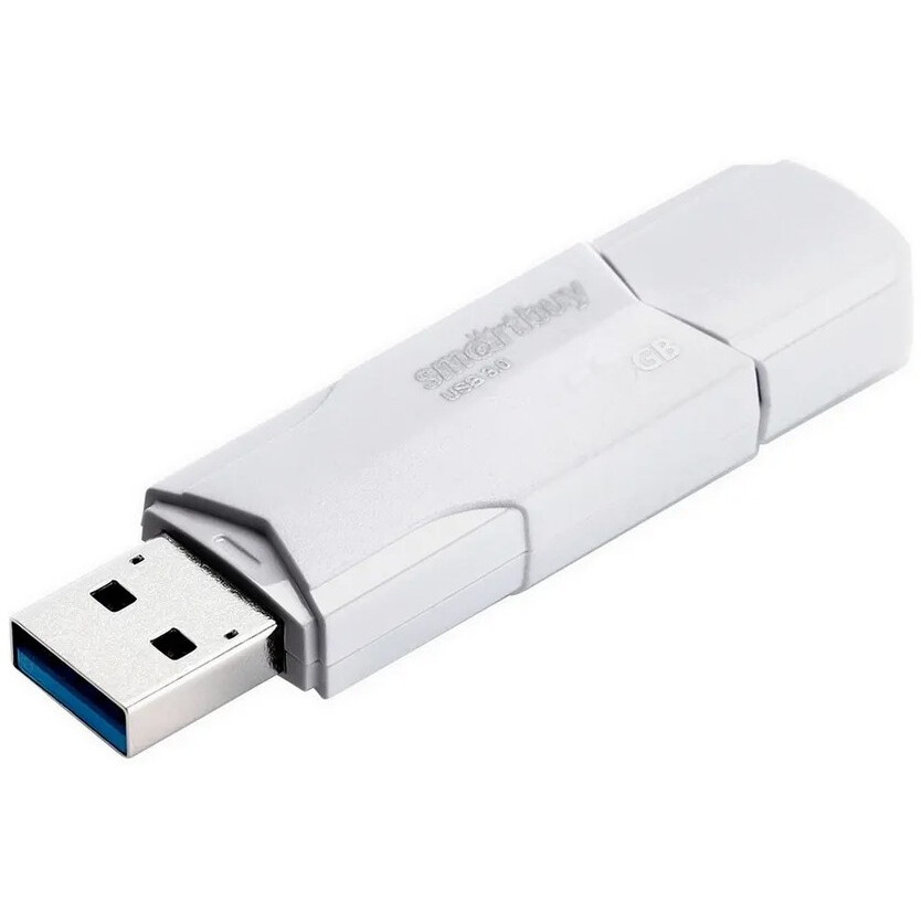 USB Flash накопитель 64Gb SmartBuy Clue White (SB64GBCLU-W3)