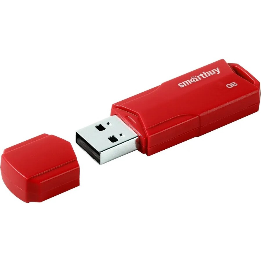 USB Flash накопитель 16Gb SmartBuy Clue Red (SB16GBCLU-R)