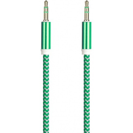 Кабель 3.5 Jack (M) - 3.5 Jack (M), 1м, Smartbuy A-35-35 green