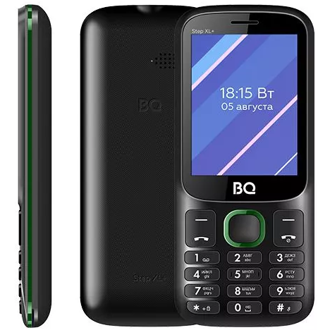 Телефон BQ 2820 Step XL+ Black/Green