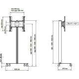 Мобильная стойка SMS Flatscreen FM MST1200 A/B (FS091001-P0)