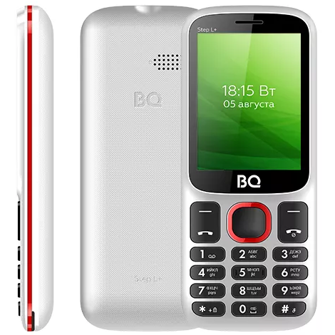 Телефон BQ 2440 Step L+ White/Red