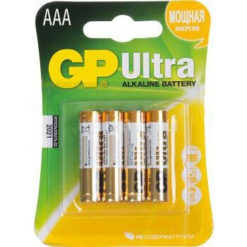 Батарейка GP 24AU Ultra Alkaline (AAA, 4 шт.)