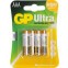 Батарейка GP 24AU Ultra Alkaline (AAA, 4 шт.)