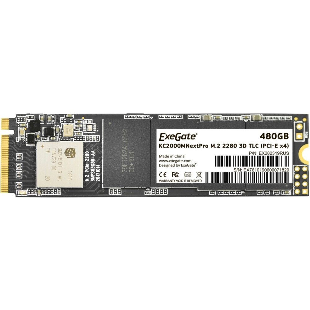 Накопитель SSD 480Gb ExeGate NextPro (KC2000TP480) - EX282319RUS