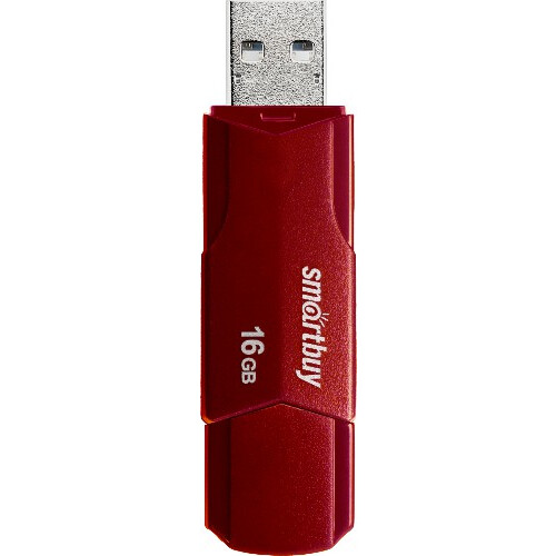 USB Flash накопитель 16Gb SmartBuy Clue Burgundy (SB16GBCLU-BG)