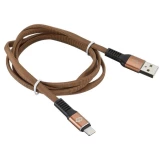 Кабель USB - Lightning, 1.2м, Digma LIGHT-1.2M-FLAT-BR