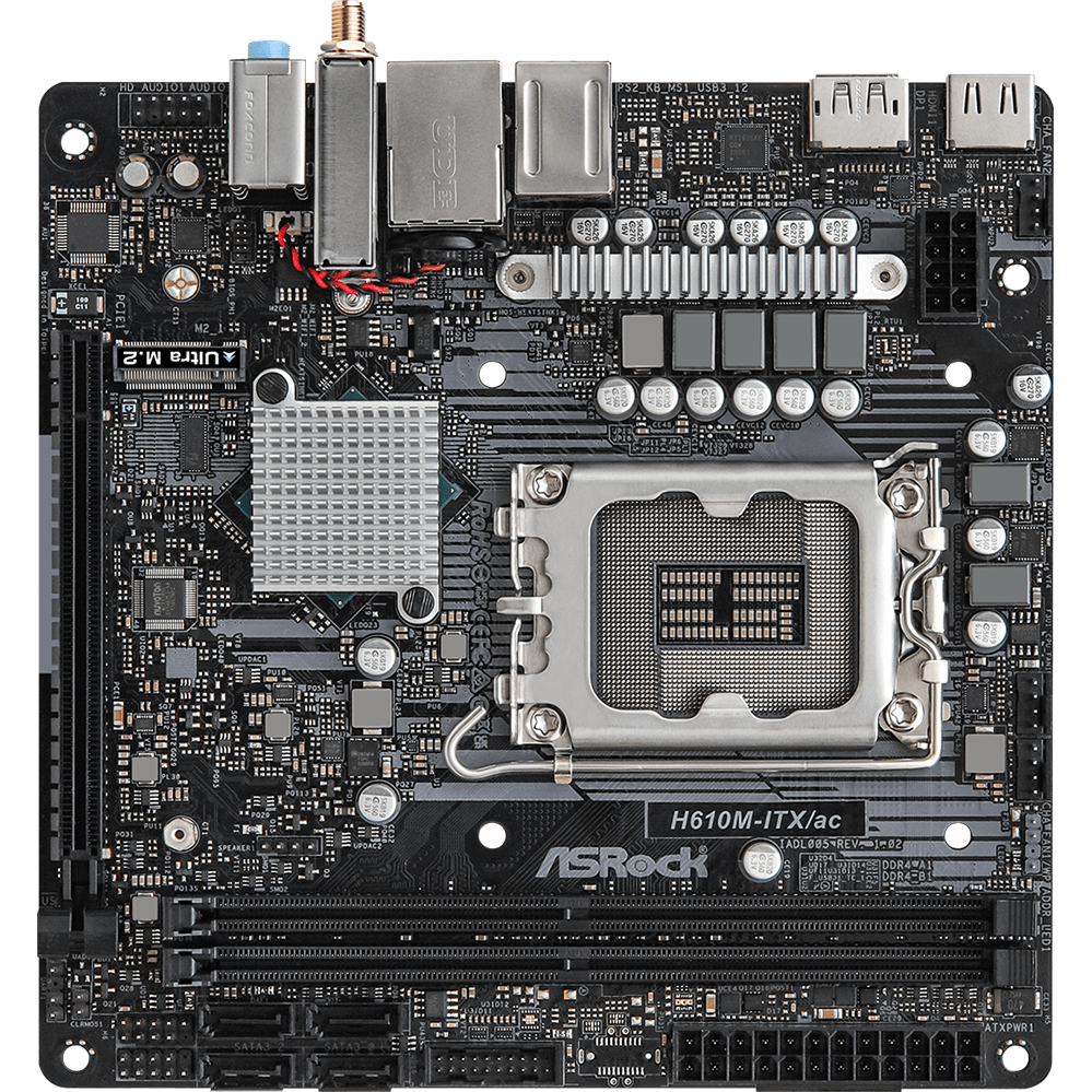 Материнская плата ASRock H610M-ITX/AC