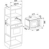 Встраиваемая микроволновая печь Franke FSL 20 MW BK (131.0632.993)