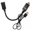 Переходник DisplayPort (F) - HDMI (M) + USB, VCOM CG599E-0.15M - фото 2