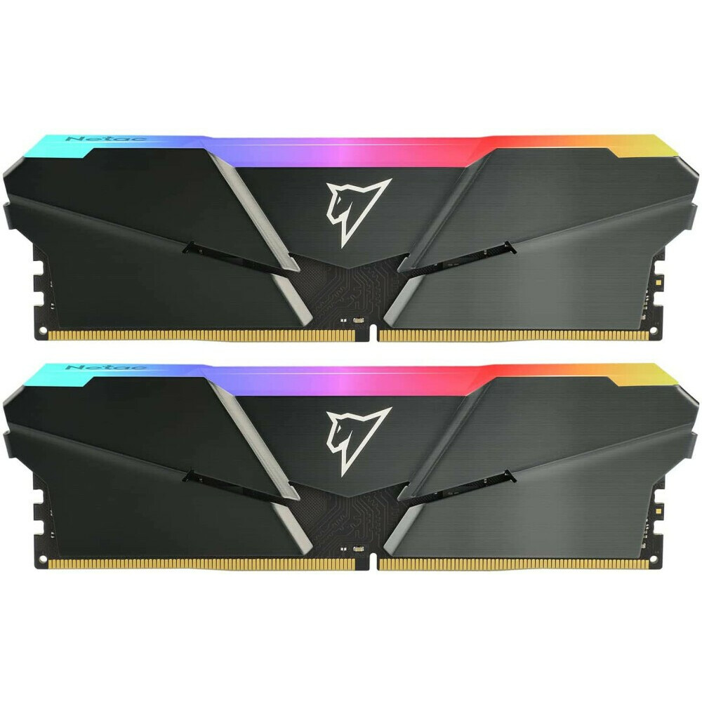 Оперативная память 16Gb DDR4 3200MHz Netac Shadow RGB (NTSRD4P32DP-16E) (2x8Gb KIT)