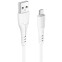 Кабель USB A (M) - microUSB B (M), 1м, More Choice K22m White - K22MW