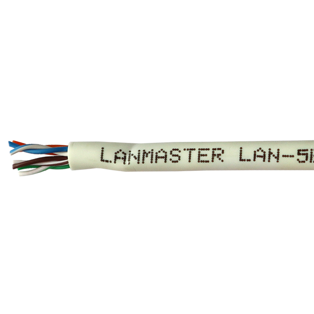 Бухта Lanmaster LAN-5EUTP-LSZH-WH, 305м