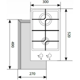 Газовая варочная панель LEX GVG 321 BL (CHAO000175)