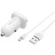 Автомобильное зарядное устройство Borofone BZ12A Lasting White + MicroUSB Cable - 6931474708694 - фото 5