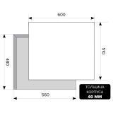 Газовая варочная панель LEX GVG 640-1 BL (CHAO000176)