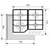 Газовая варочная панель LEX GVG 640-1 IV (CHAO000325)