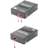 Удлинитель USB Osnovo TLN-U1/1+RLN-U4/1