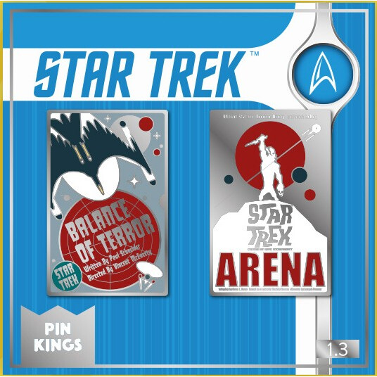 Значок Numskull Pin Kings Star Trek 1.3 - набор из 2 шт - NS2576