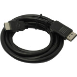 Кабель DisplayPort (M) - HDMI (M), 1.8м, Bion BXP-CC-DP-HDMI-018