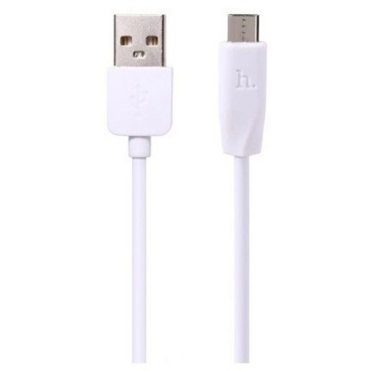 Кабель USB A (M) - microUSB B (M), 2м, HOCO X1 White (HC-42686)