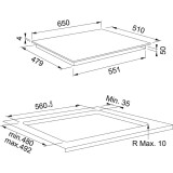 Индукционная варочная панель Franke FSM 654 I B BK (108.0606.108)