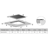 Индукционная варочная панель Weissgauff HI 643 BY