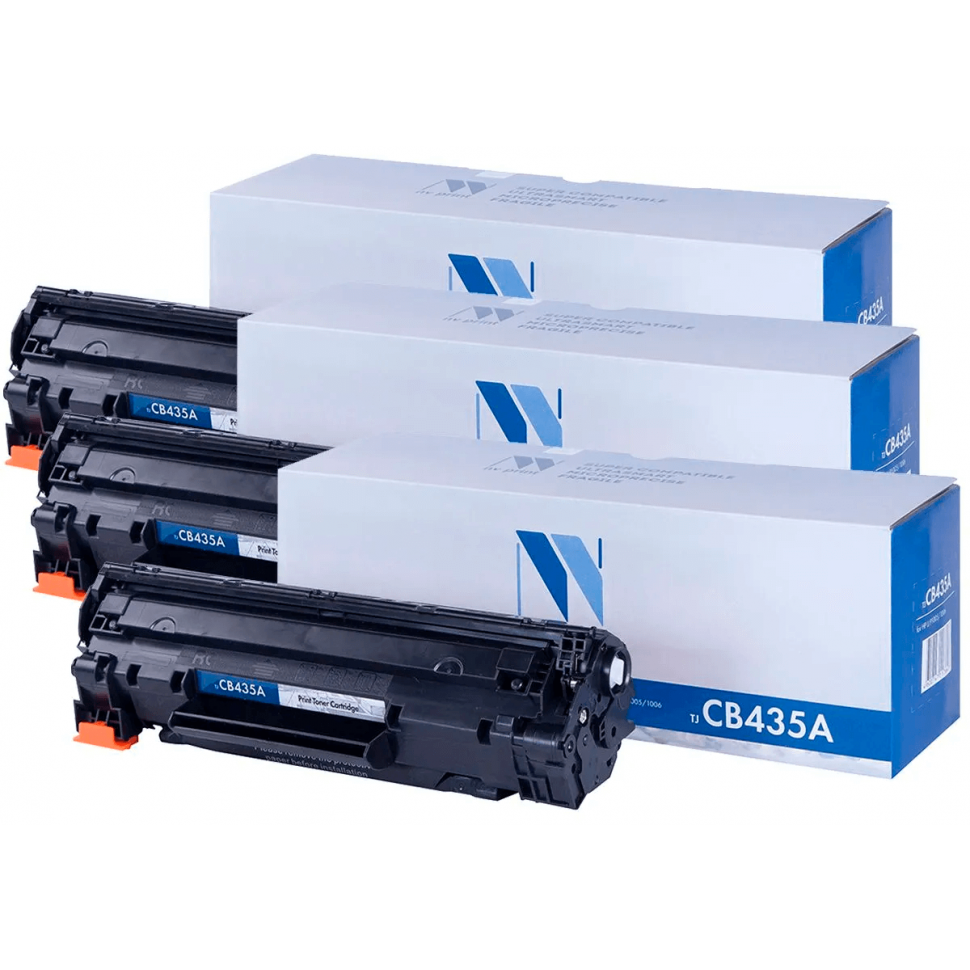 Картридж NV Print CB435A-SET3 Black - NV-CB435A-SET3