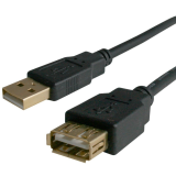 Кабель удлинительный USB A (M) - USB A (F), 1.8м, Bion BXP-CCP-USB2-AMAF-018