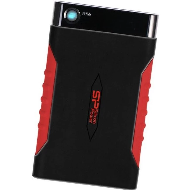 Внешний жёсткий диск 2Tb Silicon Power Armor A15  Black/Red (SP020TBPHDA15S3L)