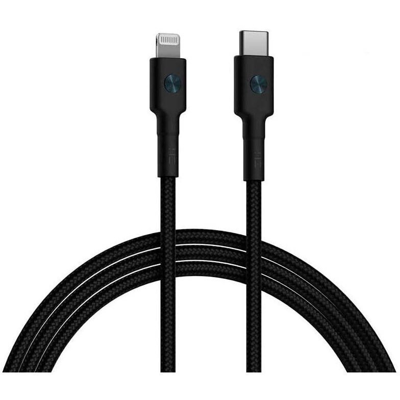 Кабель USB Type-C - Lightning, 1м, ZMI AL873K Black