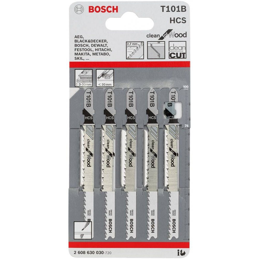 Полотно для лобзика Bosch 2608630030