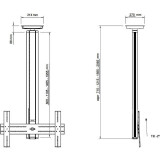 Кронштейн SMS Flatscreen X CH SD1455 W/S (PD061007-P0)