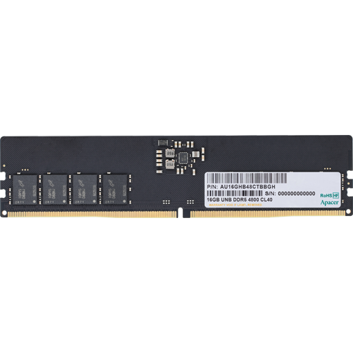 Оперативная память 16Gb DDR5 4800MHz Apacer (AU16GHB48CTBBGH) - FL.16G2A.PTH