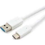 Кабель USB - USB Type-C, 1м, Bion BXP-CCP-USB3-AMCM-1M-W