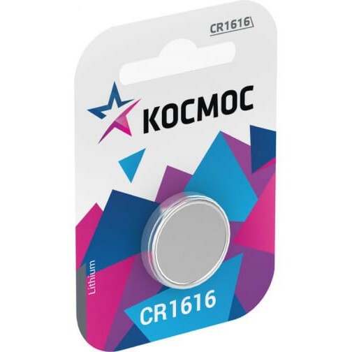 Батарейка КОСМОС KOCR16161BL (CR1616, 1 шт.)