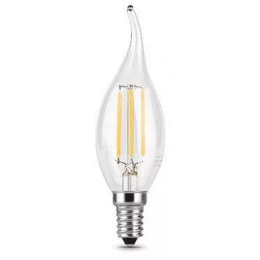 Светодиодная лампочка Gauss Filament Candle Dimmable 4100K (5 Вт, E14) - 104801205-D